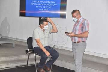 La presentación del Plan de Reactivación Económica y Social de Telde tuvo lugar este lunes en la ermita de San Pedro Mártir (Foto Francisco Javier Santana)